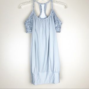 Lululemon no limits tank silver spoon gray sz 10